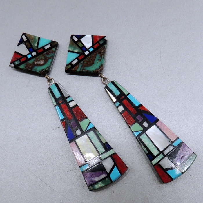 Inlaid Button Earring By Christopher Nieto - Product Image