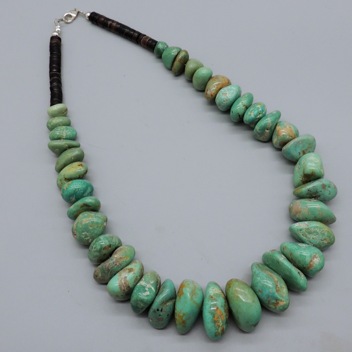 Green Nugget Necklace by Laura Aguilar