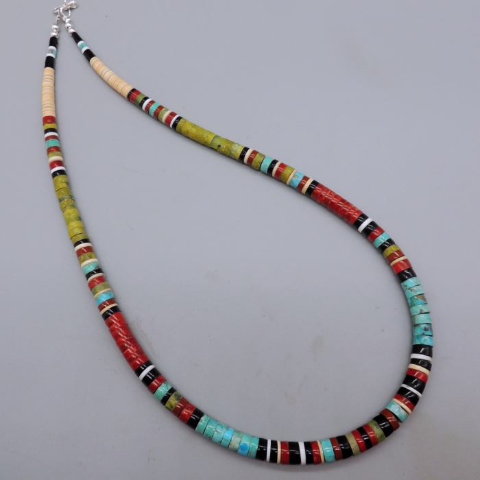 Multi Color Necklace by Dorene Calabaza (C) - Product Image