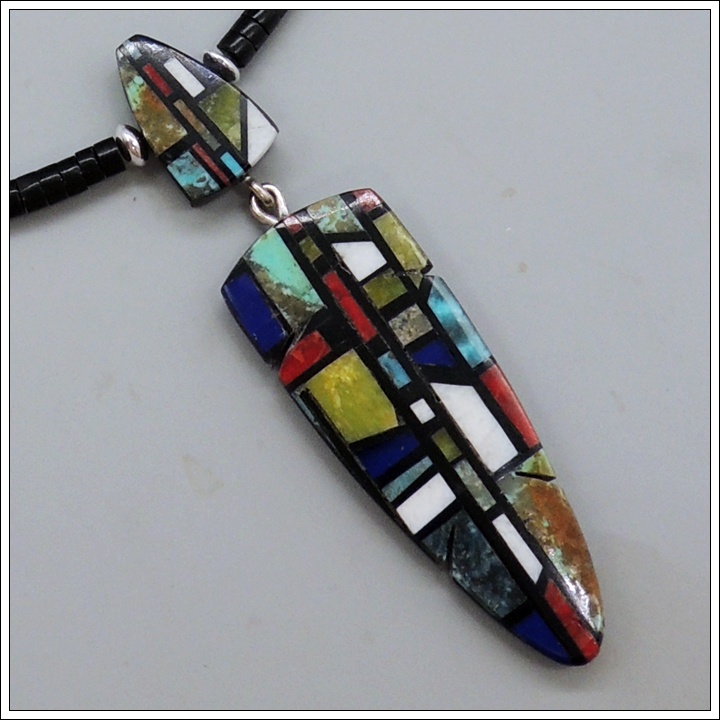 Jet Inlaid Necklace  by Chris Nieto