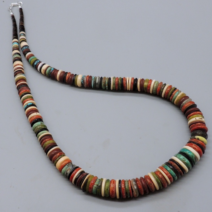 Large Beveled Dark Indian Corn Necklace by Chery Crespin 