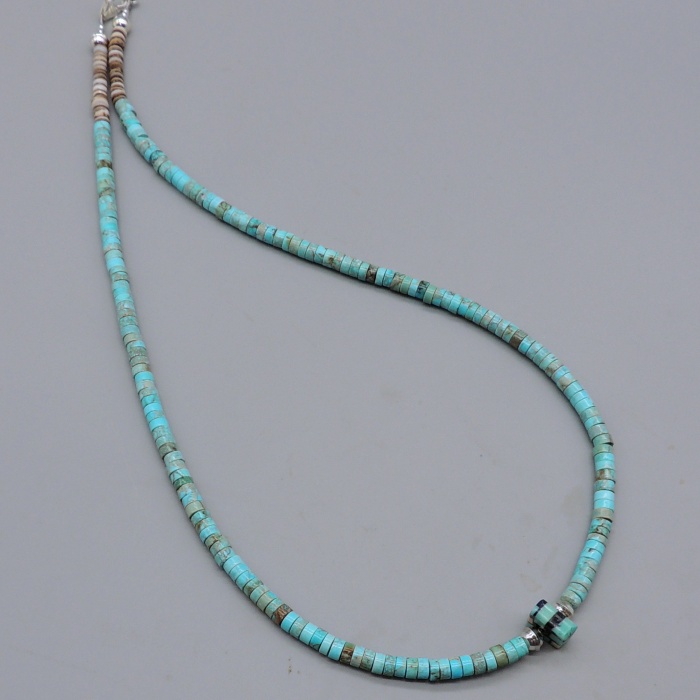 Choker w/Square Inlaid Bead by Charlene Reano - Product Image