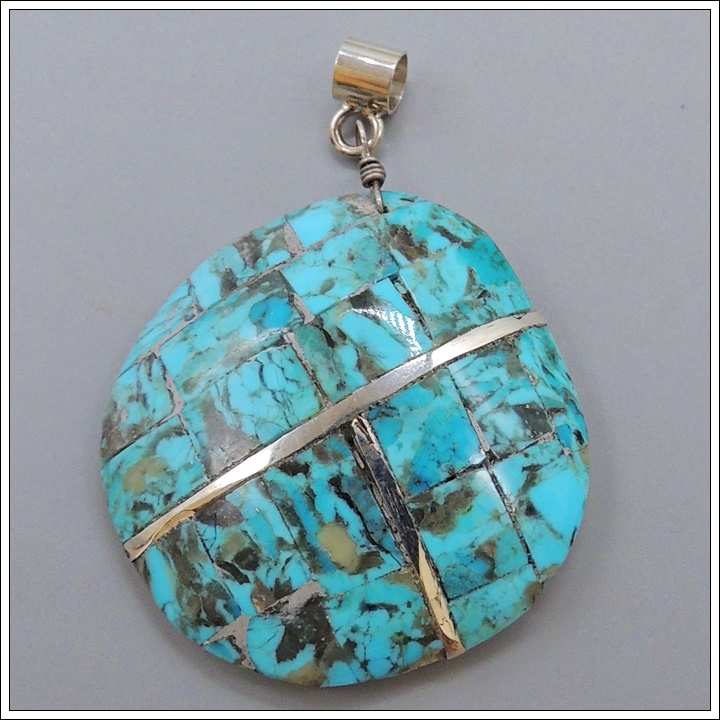 Turquoise Inlaid Shell by Veronica Tortalita Turquoise Inlaid Shell by Veronica Tortalita
