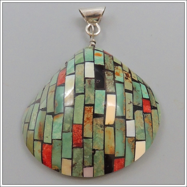 Green Turquoise Shell by Charlotte and Percy Reano