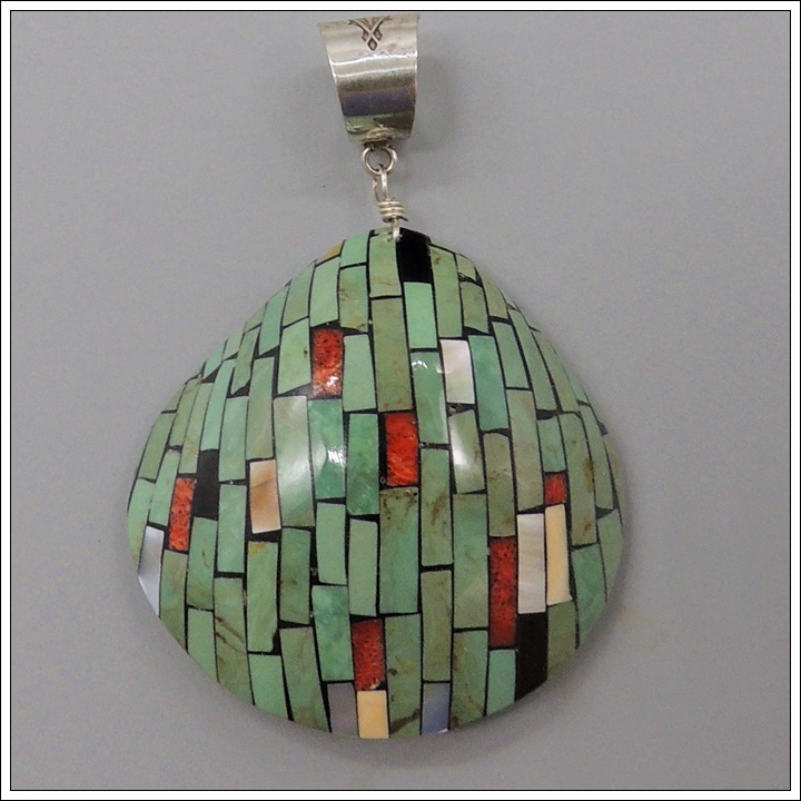 Green Turquoise Shell by Charlotte and Percy Reano