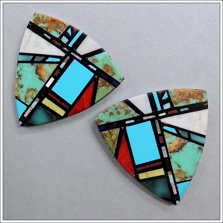 Inlaid Shield Earring By Christopher Nieto - Product Image