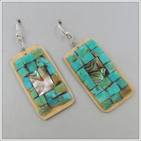 Turquoise Earrings by Warren Nieto