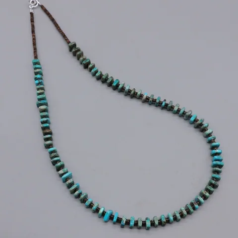 Turquoise Chicklet Choker by Marie Aguilar