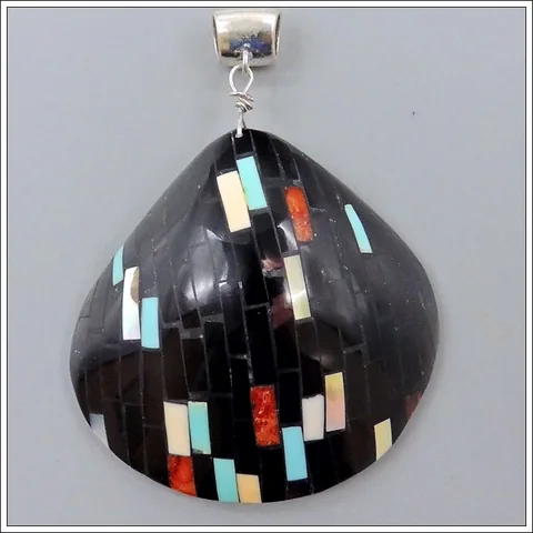 Pen Shell Inlaid Shell by Percy and Charlotte Reano
