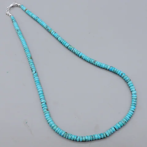 Small Beveled Turquoise Choker by Robert Tenorio